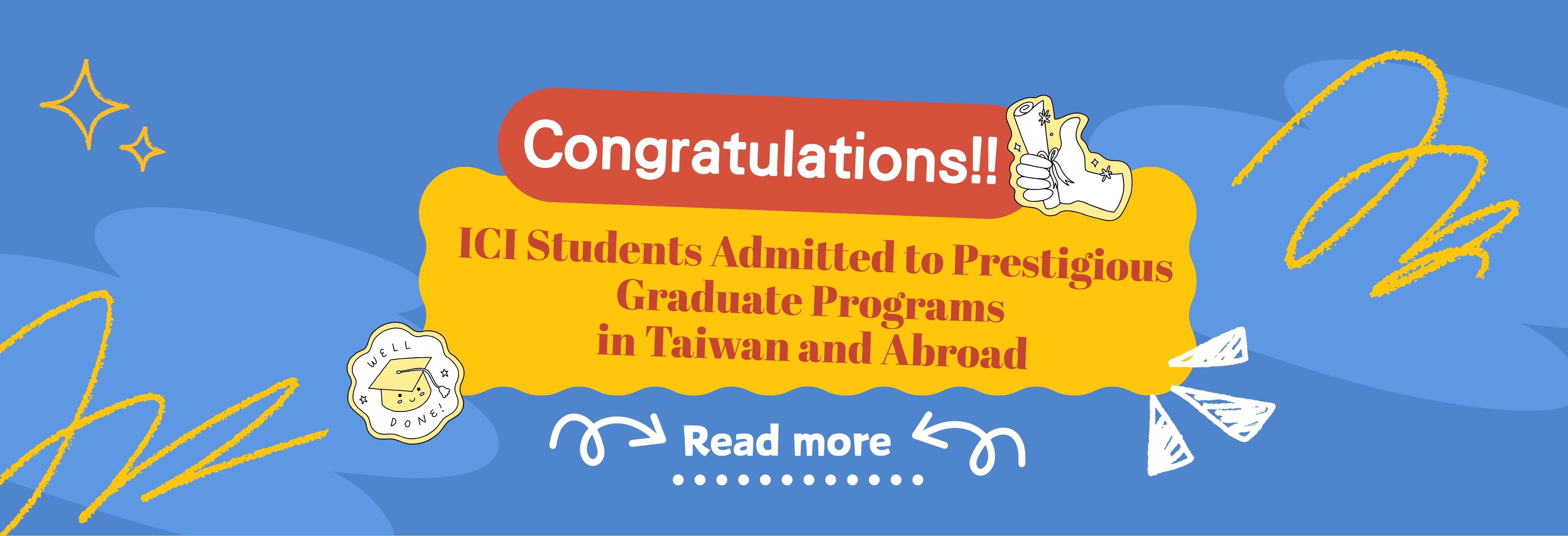 ICI Students Admitted to Graduate Programs (2026)